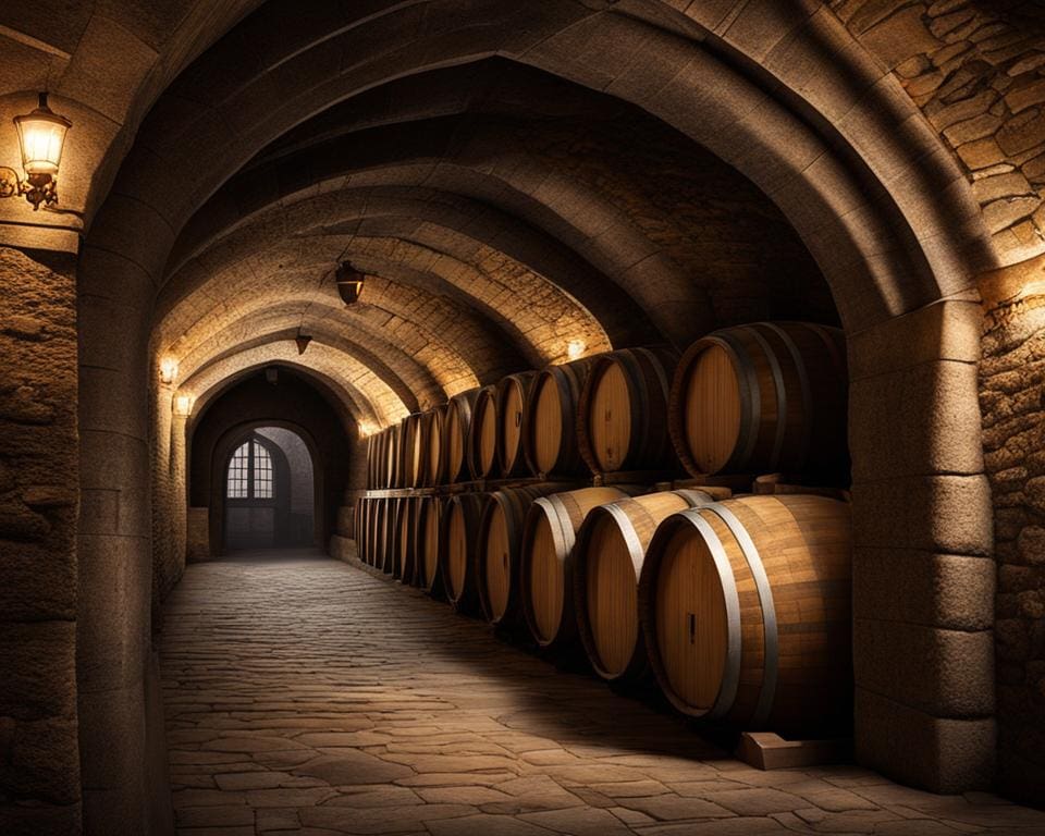 historische wijnkelders van Alden Biesen
