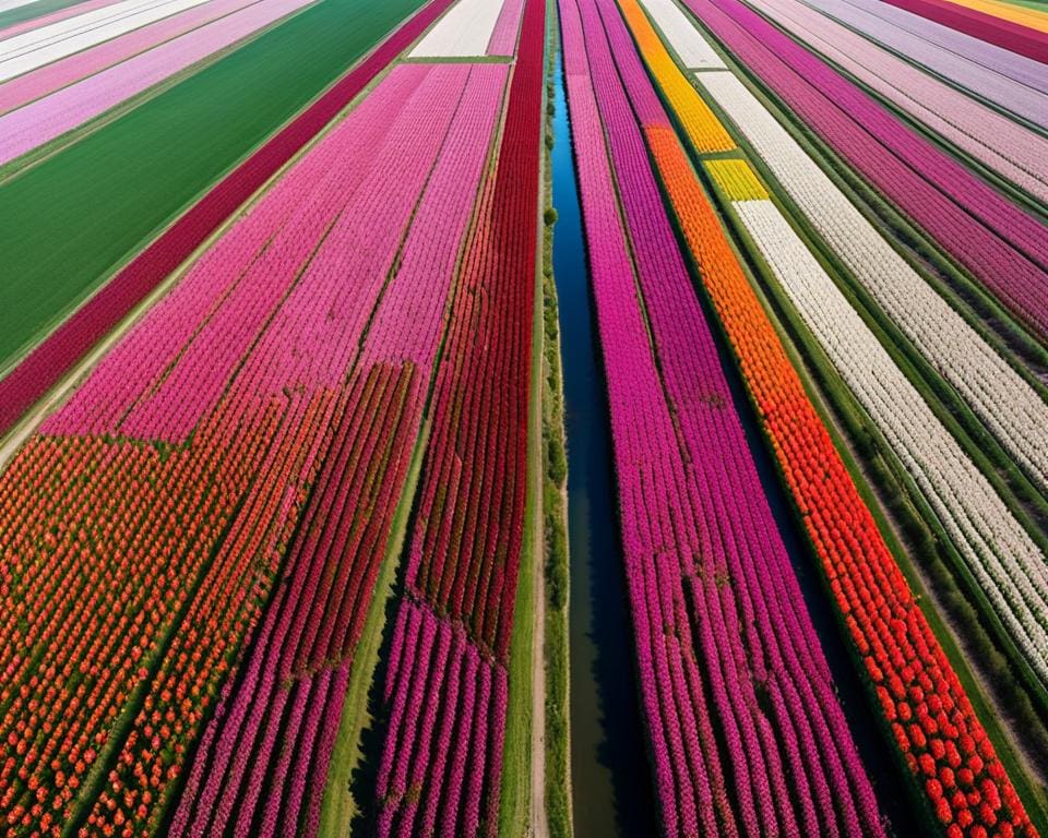 Nederland: De kleurrijke tulpenvelden in de lente bekijken.