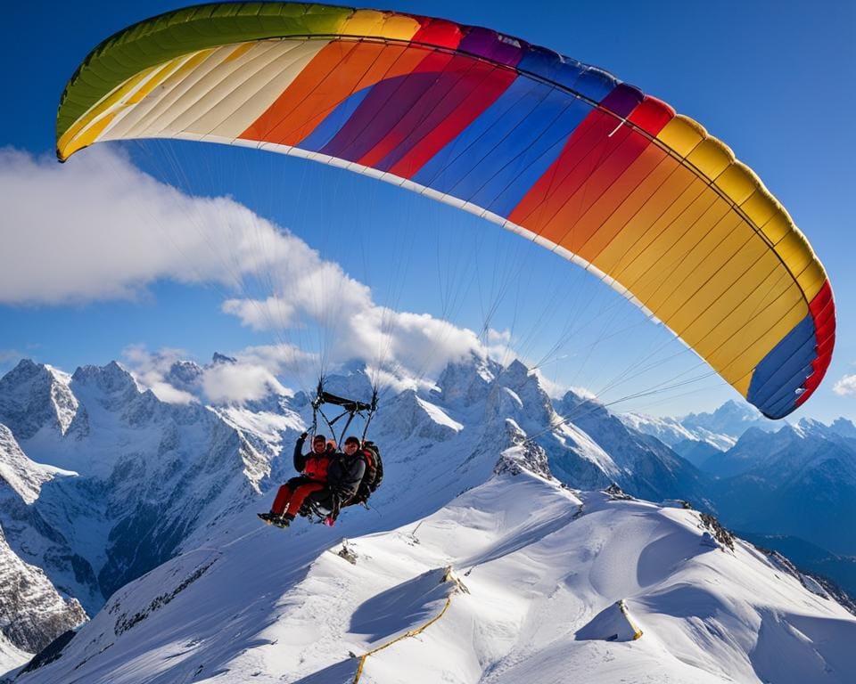 Paragliden in de Franse Alpen