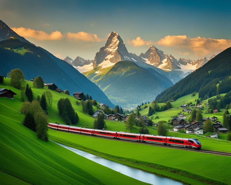 Zwitserland: Een treinreis maken op de Glacier Express.