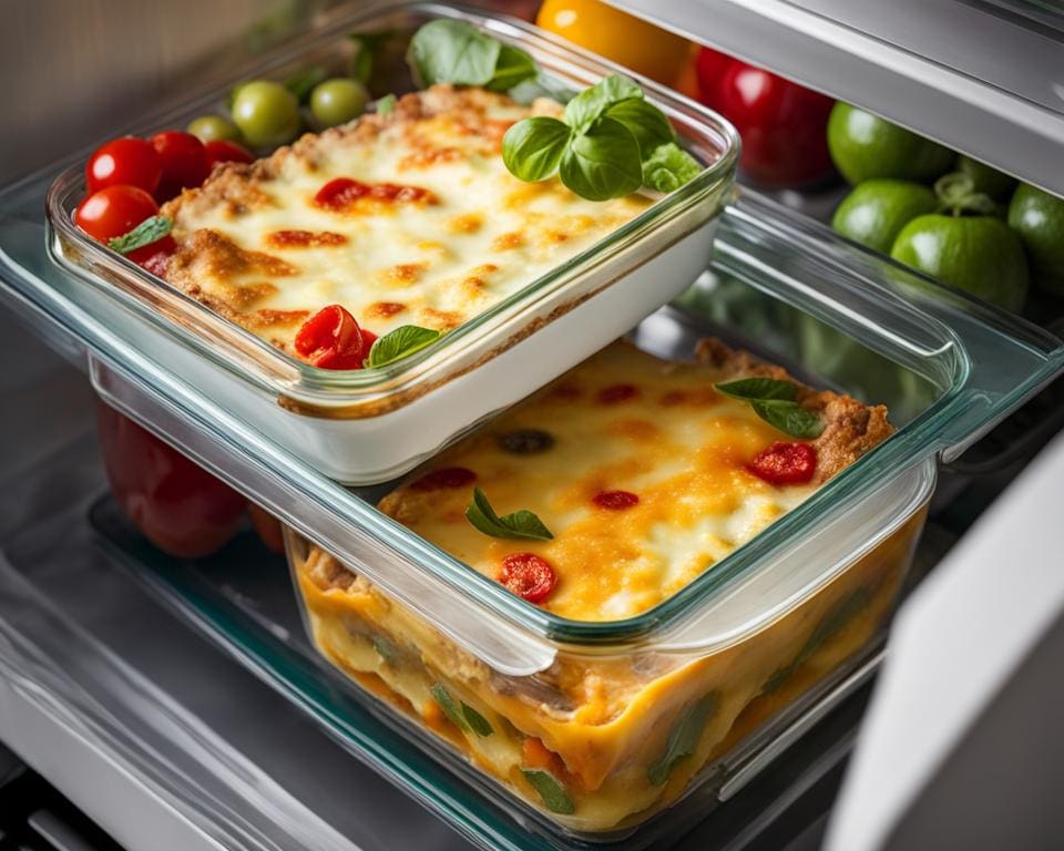 lasagne bewaren in de koelkast