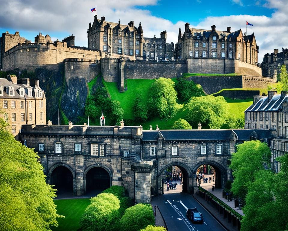 Historische bezienswaardigheden van het kasteel van Edinburgh
