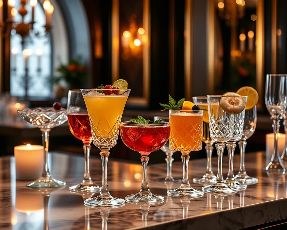 Luxe drinkglazen voor stijlvolle cocktails