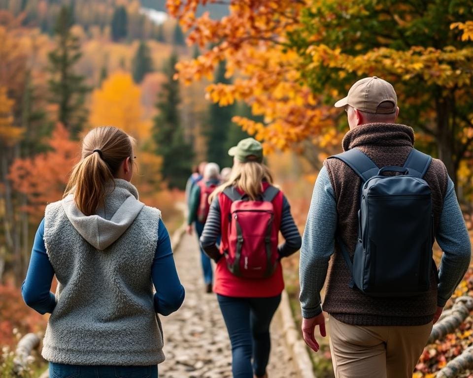 Warme fleecevesten voor lange wandelingen