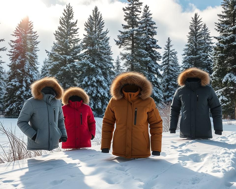 Warme jassen voor lange winterwandelingen