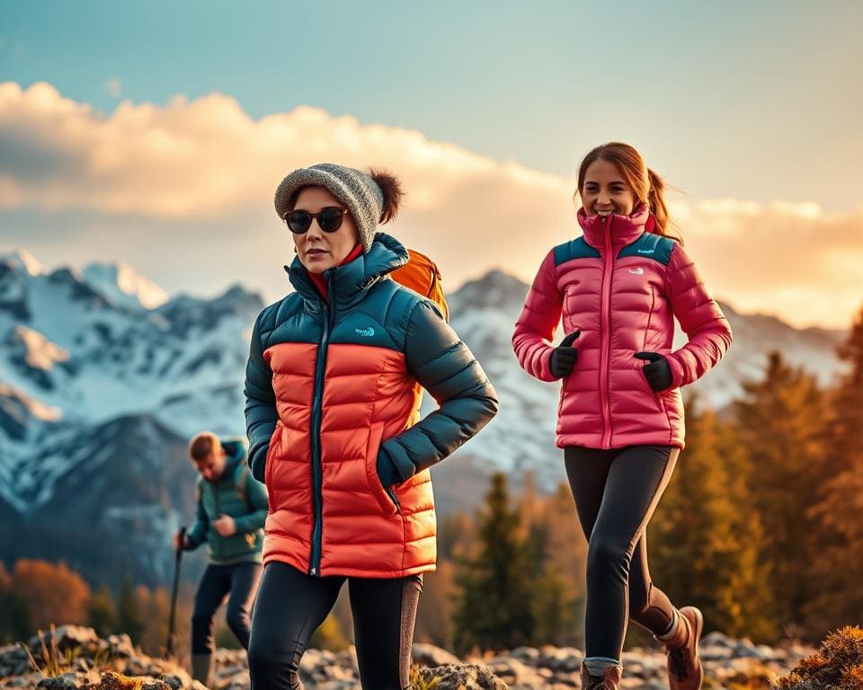 warme donsbodywarmers voor outdooravonturen