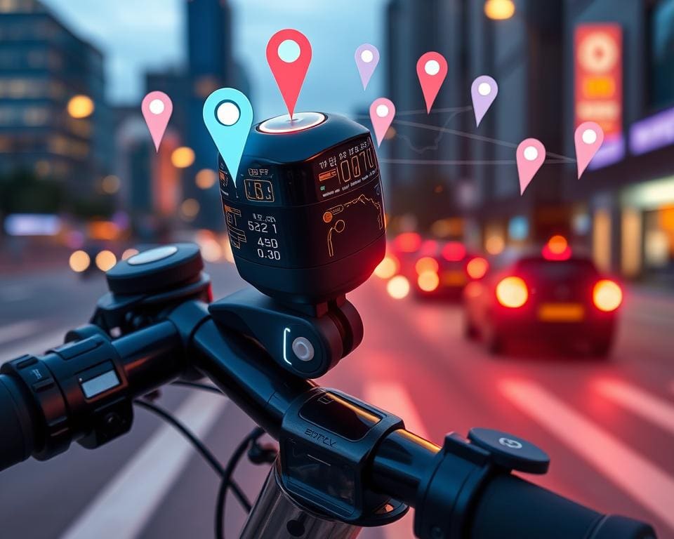 slimme fietsbellen met GPS-locatie