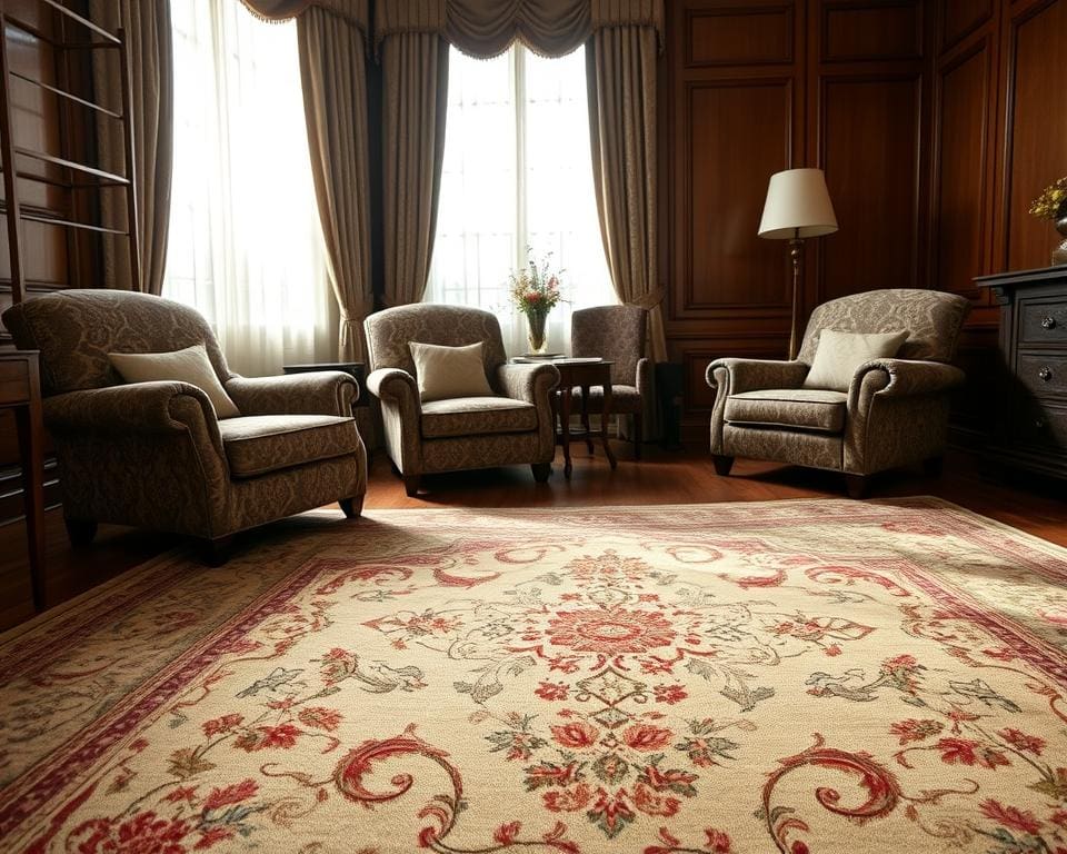 Welke patronen werken goed in een klassieke woonkamer?