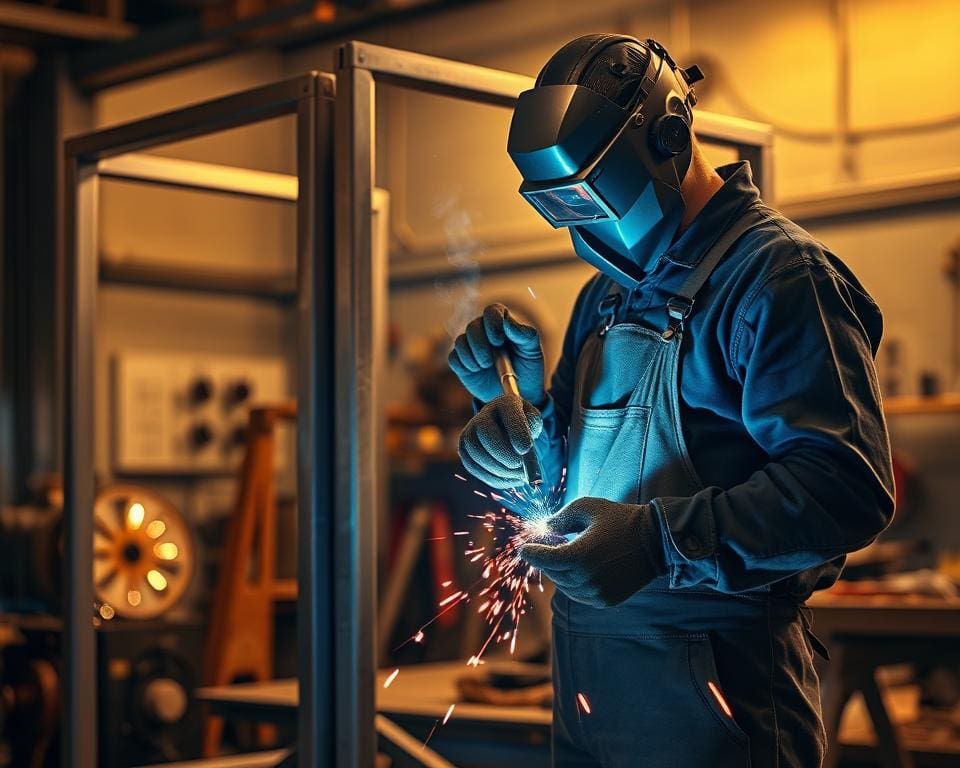 Lasser voor metaalconstructies