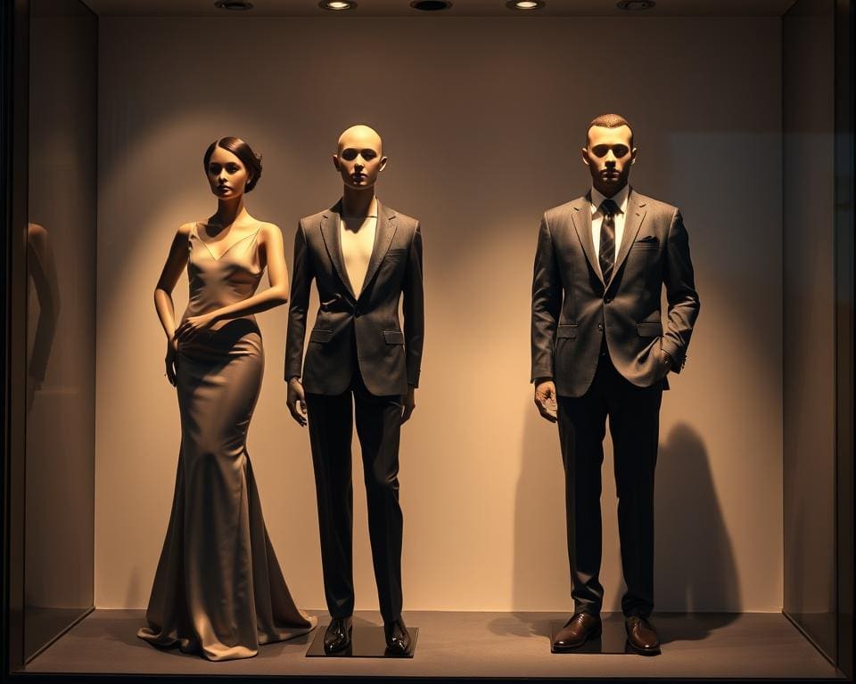 Wat is het verschil tussen dames en heren etalagepoppen?