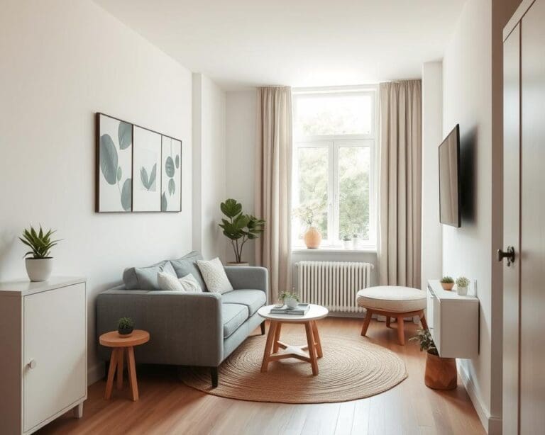 Hoe richt je een kleine woonkamer efficiënt in?