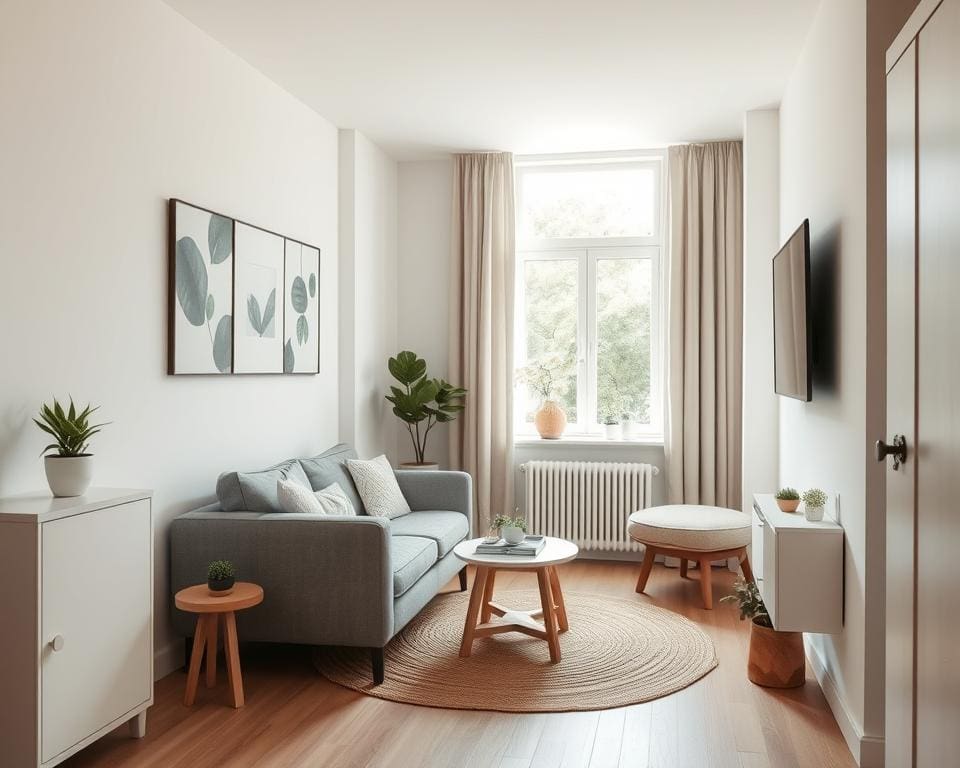 Hoe richt je een kleine woonkamer efficiënt in?