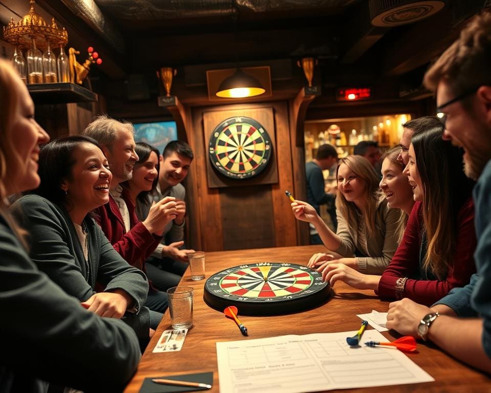Waarom is een avondje darts spelen zo gezellig?